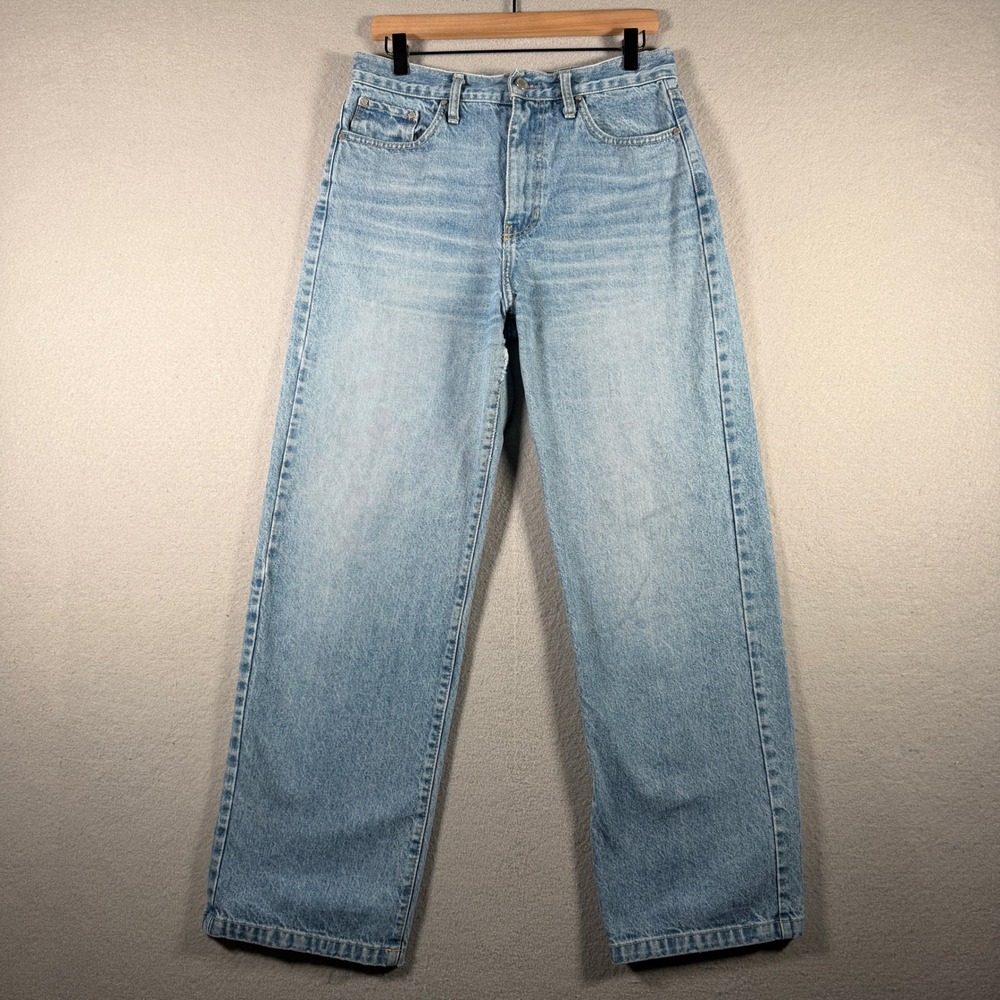 Just Black Denim Womens Wide Leg High Rise Light Wash Jeans BP374N Size 29